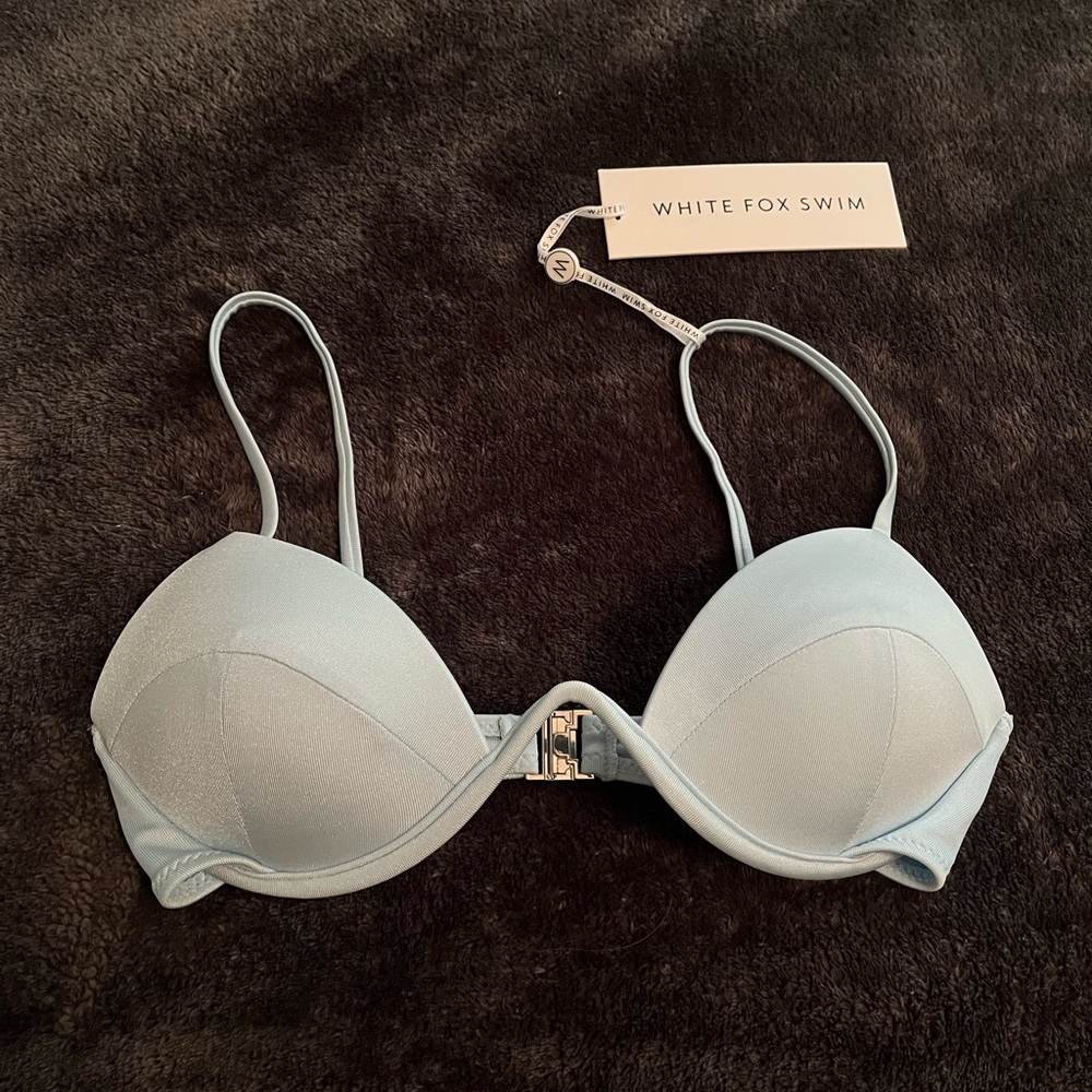 White Fox Boutique Light Blue Bikini Top underwire